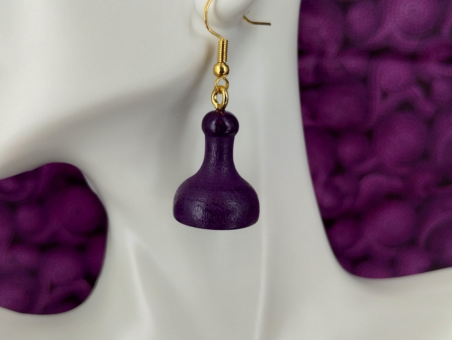 Game Pawn Earrings - Assorted Colors