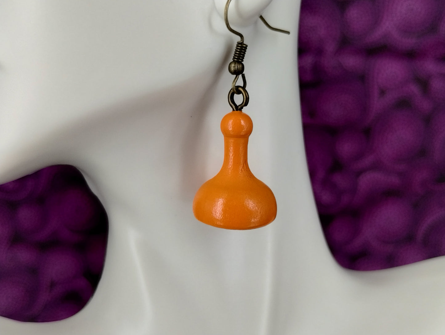 Game Pawn Earrings - Assorted Colors