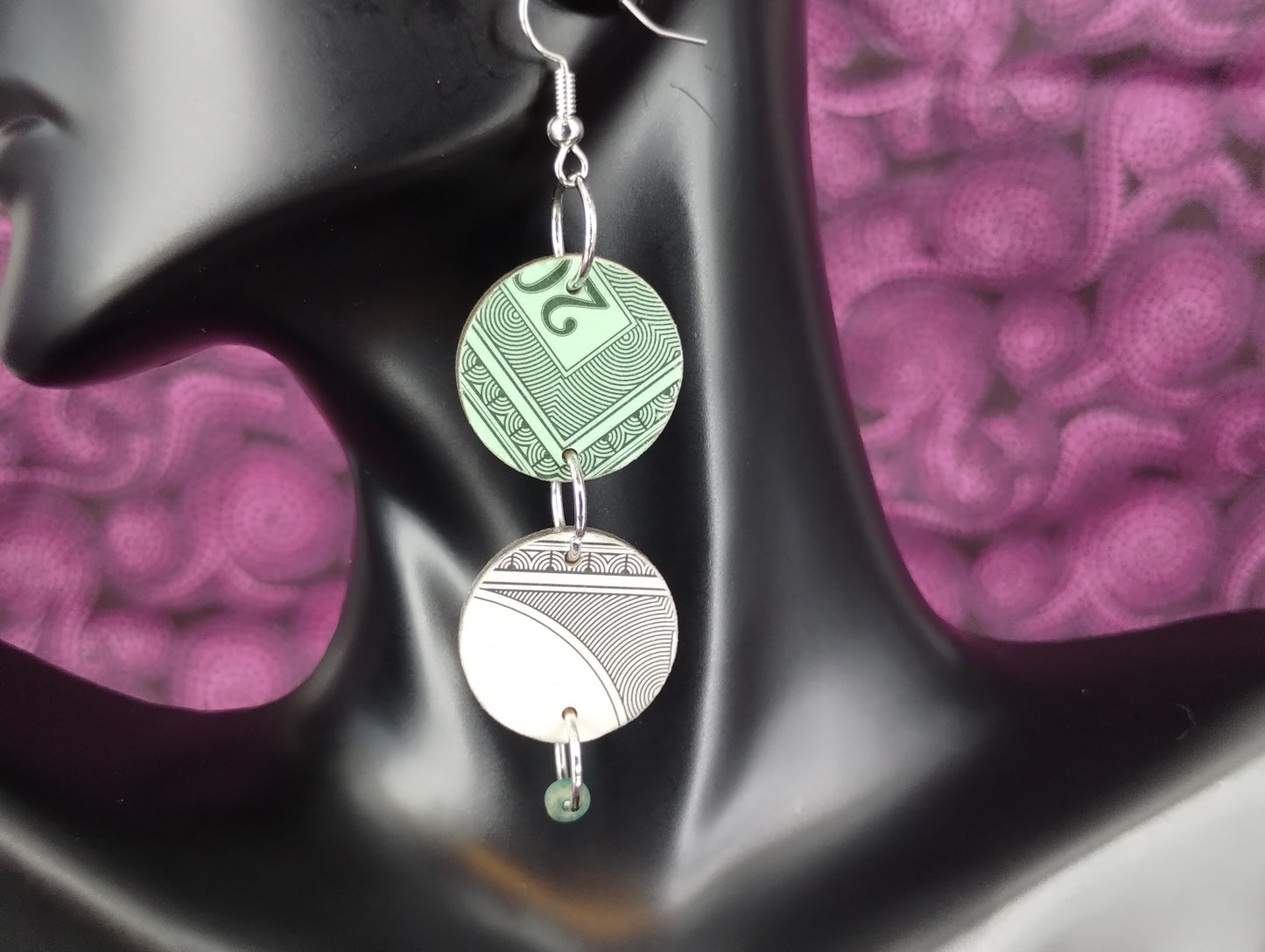 Gamepiece Money Earrings 2 disk - Assorted Colors