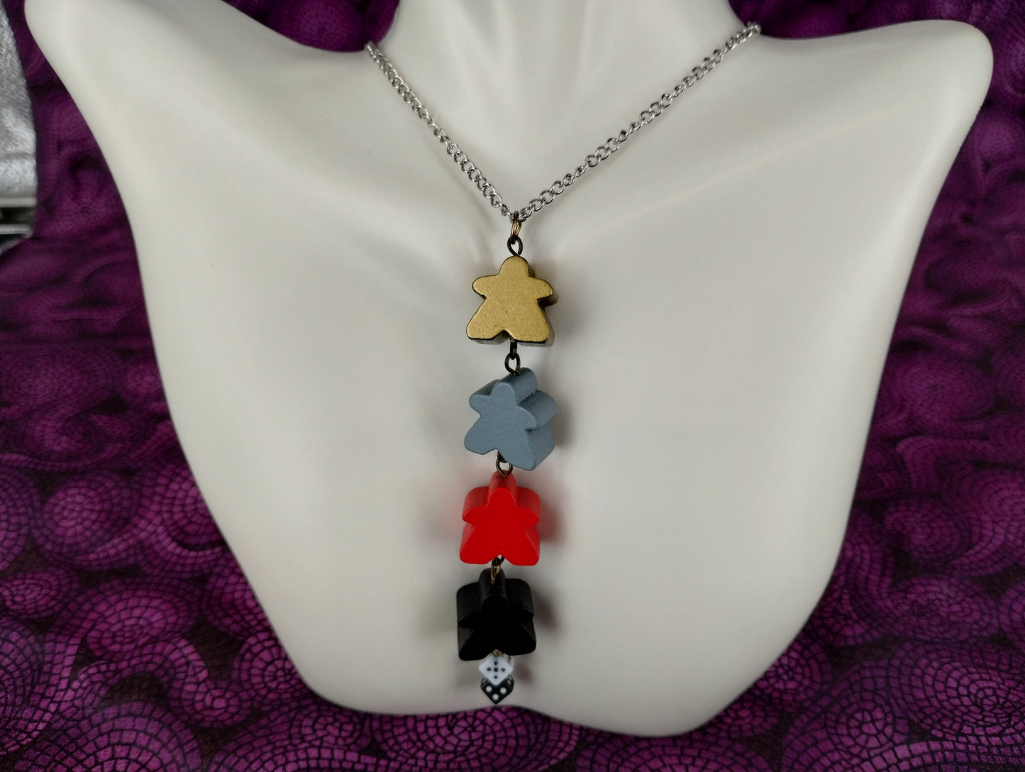 Meeple Chain Necklaces - Assorted Colors