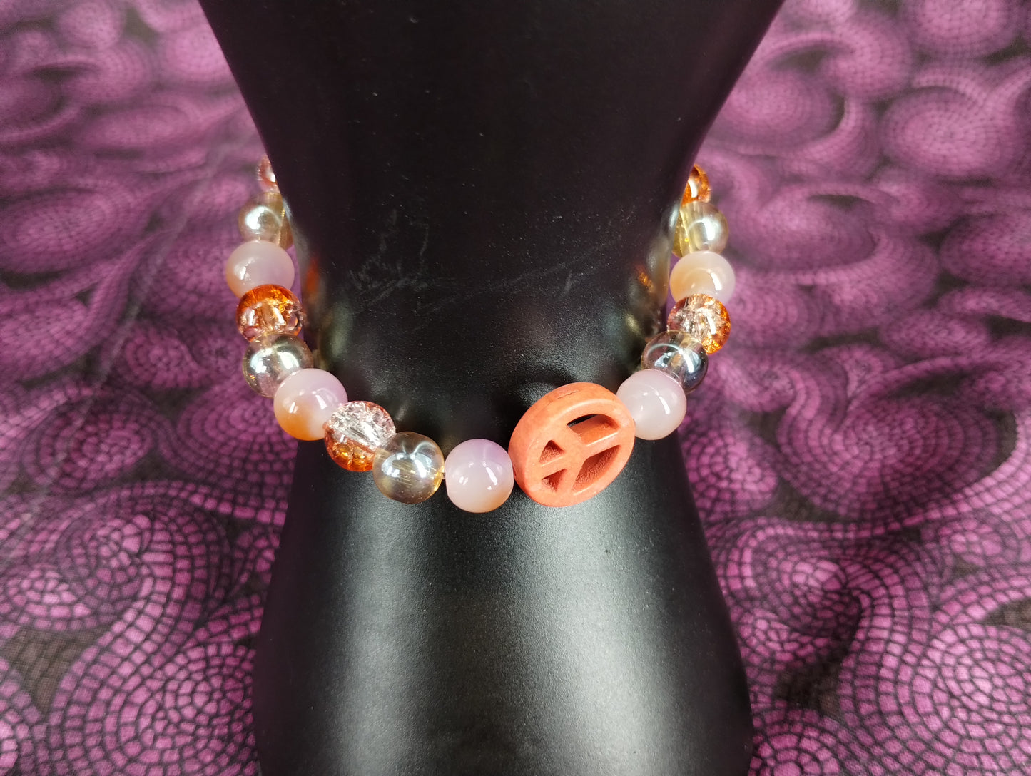 Bracelet - Peace Sign - Assorted Colors