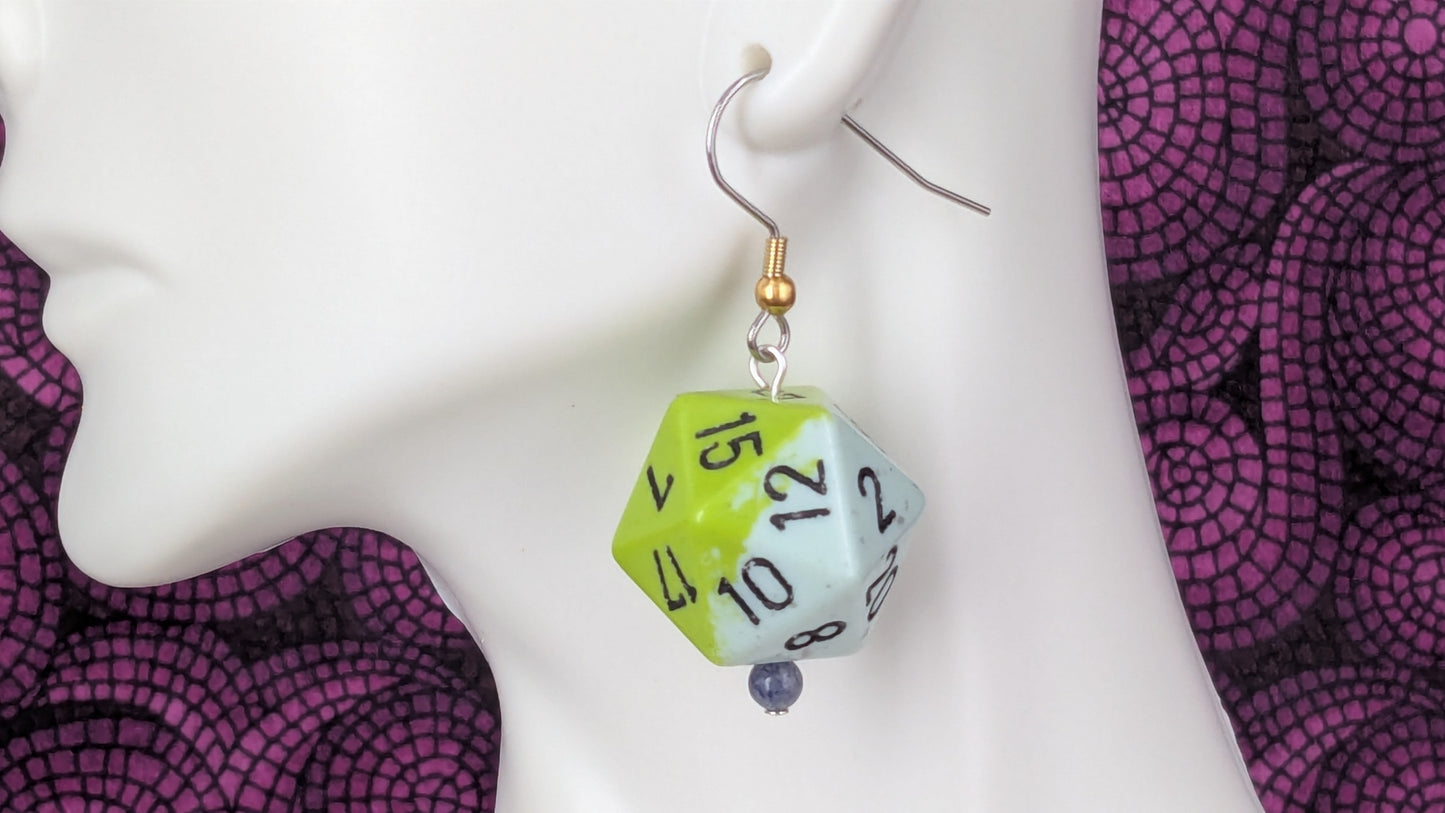 20 Sided Dice Earrings - Assorted Colors