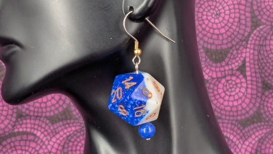 20 Sided Dice Earrings - Assorted Colors