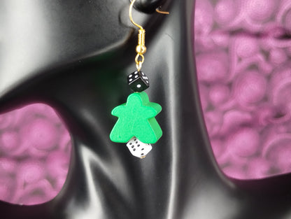 Meeple Earrings - Assorted Colors