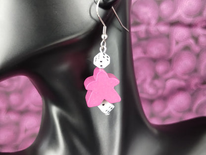 Meeple Earrings - Assorted Colors