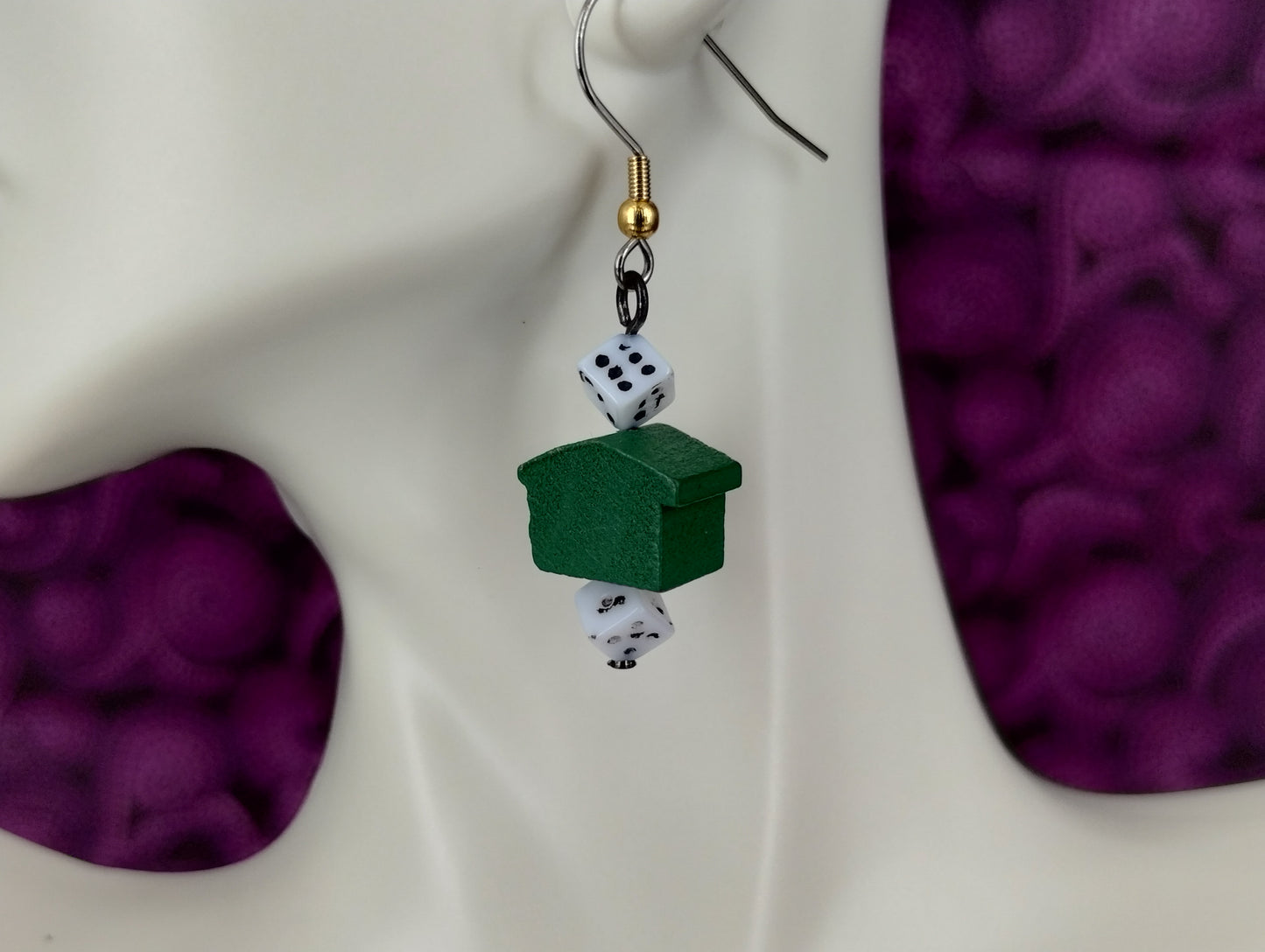 Gamepiece Building Earrings -Assorted