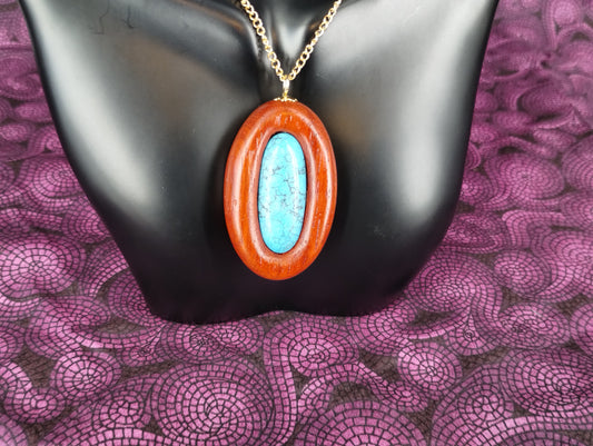 Padauk & Stone Oval