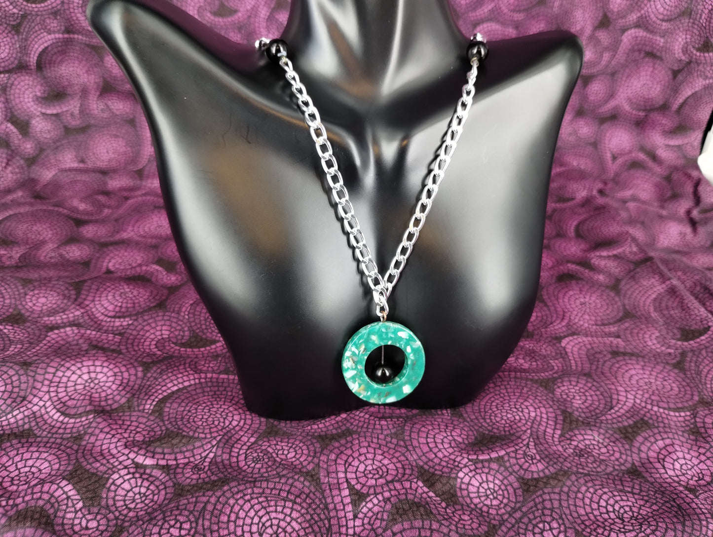 Circle Pendant Necklace - Assorted Colors