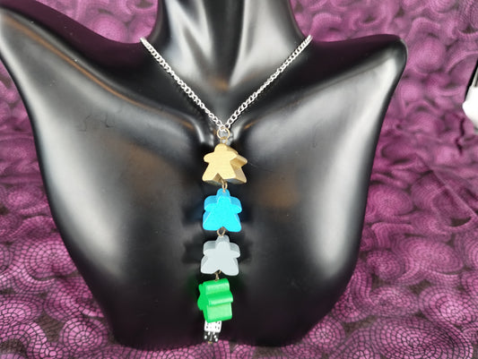 Meeple Chain Necklaces - Assorted Colors