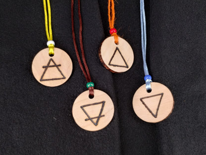 Wood Disc Pendant