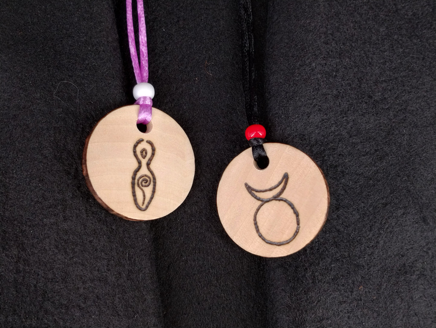 Wood Disc Pendant