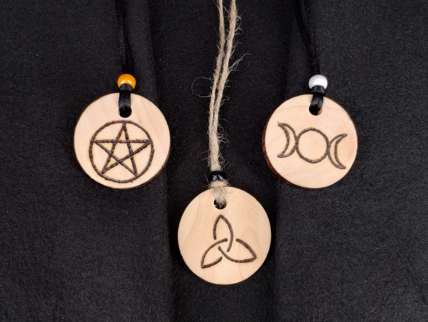 Wood Disc Pendant
