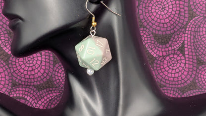 20 Sided Dice Earrings - Assorted Colors