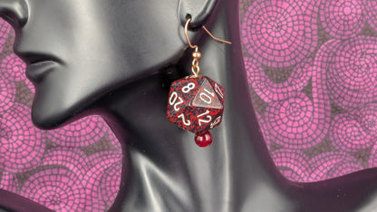 20 Sided Dice Earrings - Assorted Colors