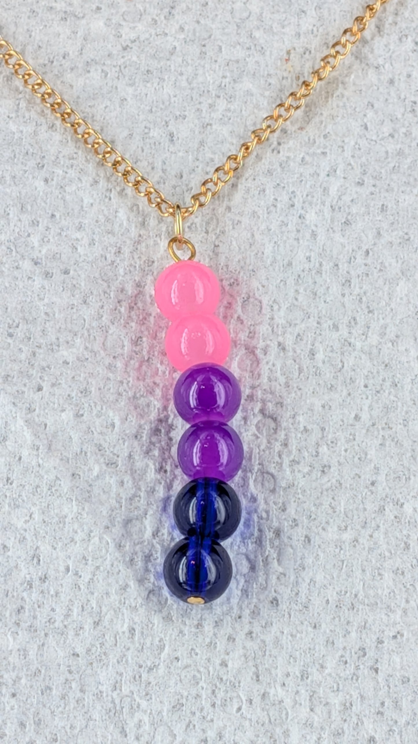 Bisexual Pride Necklace