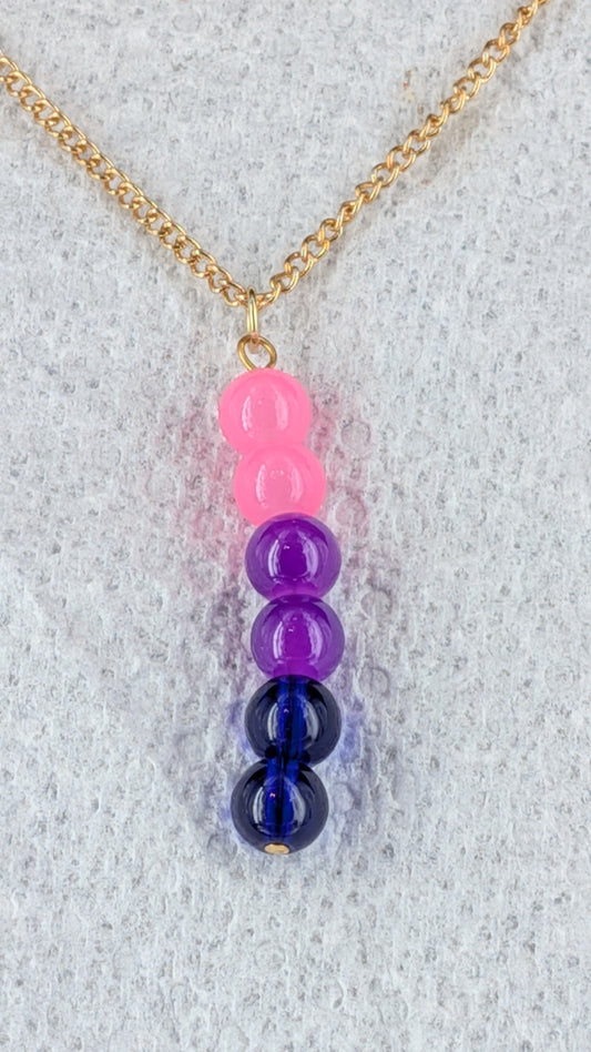 Bisexual Pride Necklace