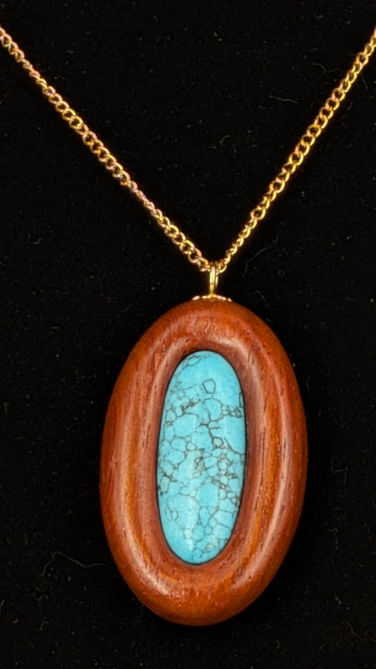 Padauk & Stone Oval