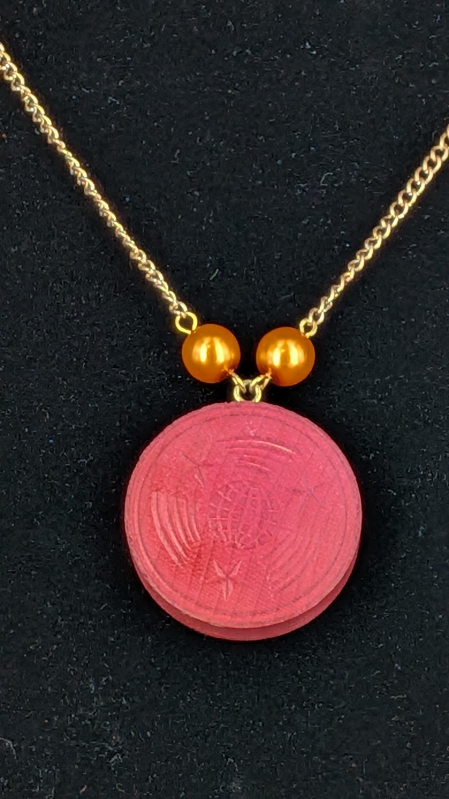 Vintage Checker Pendant