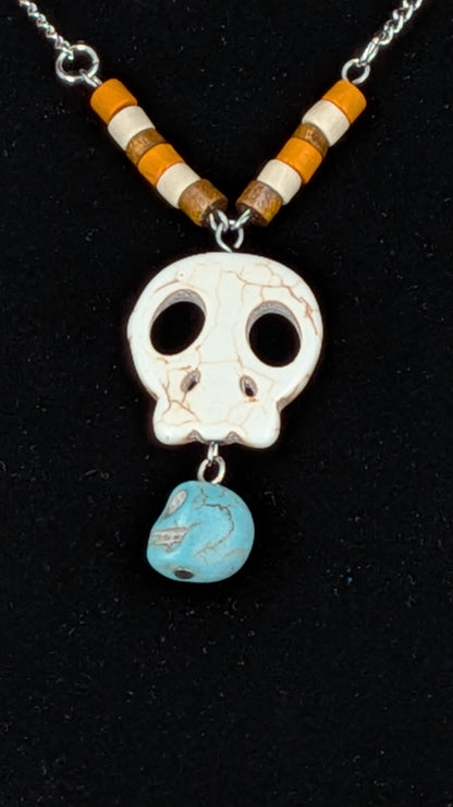 Flat Skull Necklace
