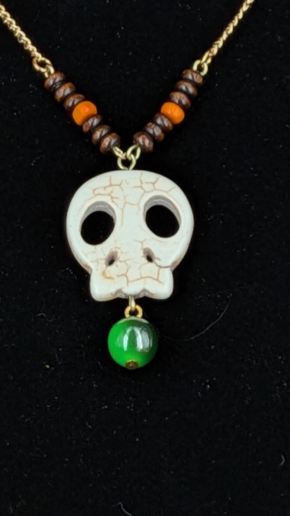 Flat Skull Necklace