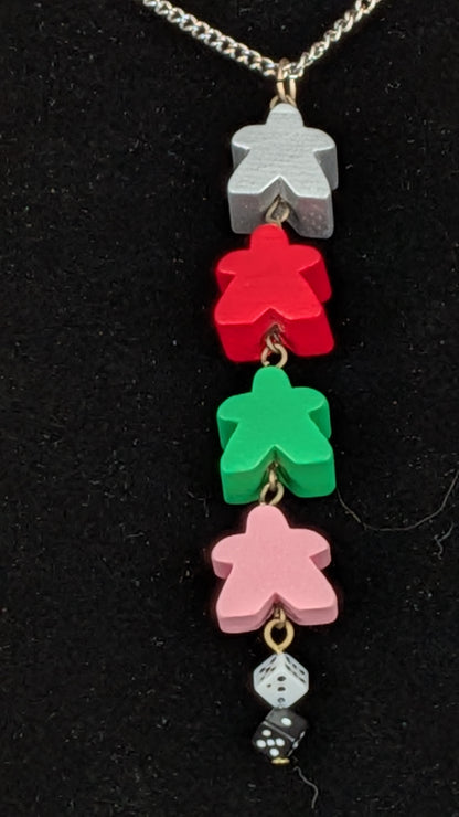 Meeple Chain Necklaces - Assorted Colors