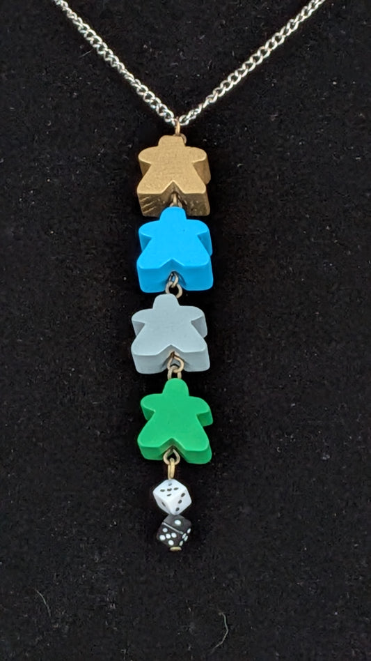 Meeple Chain Necklaces - Assorted Colors