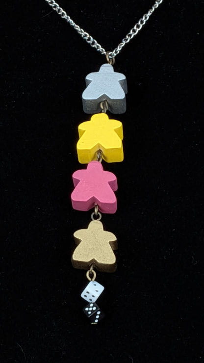 Meeple Chain Necklaces - Assorted Colors