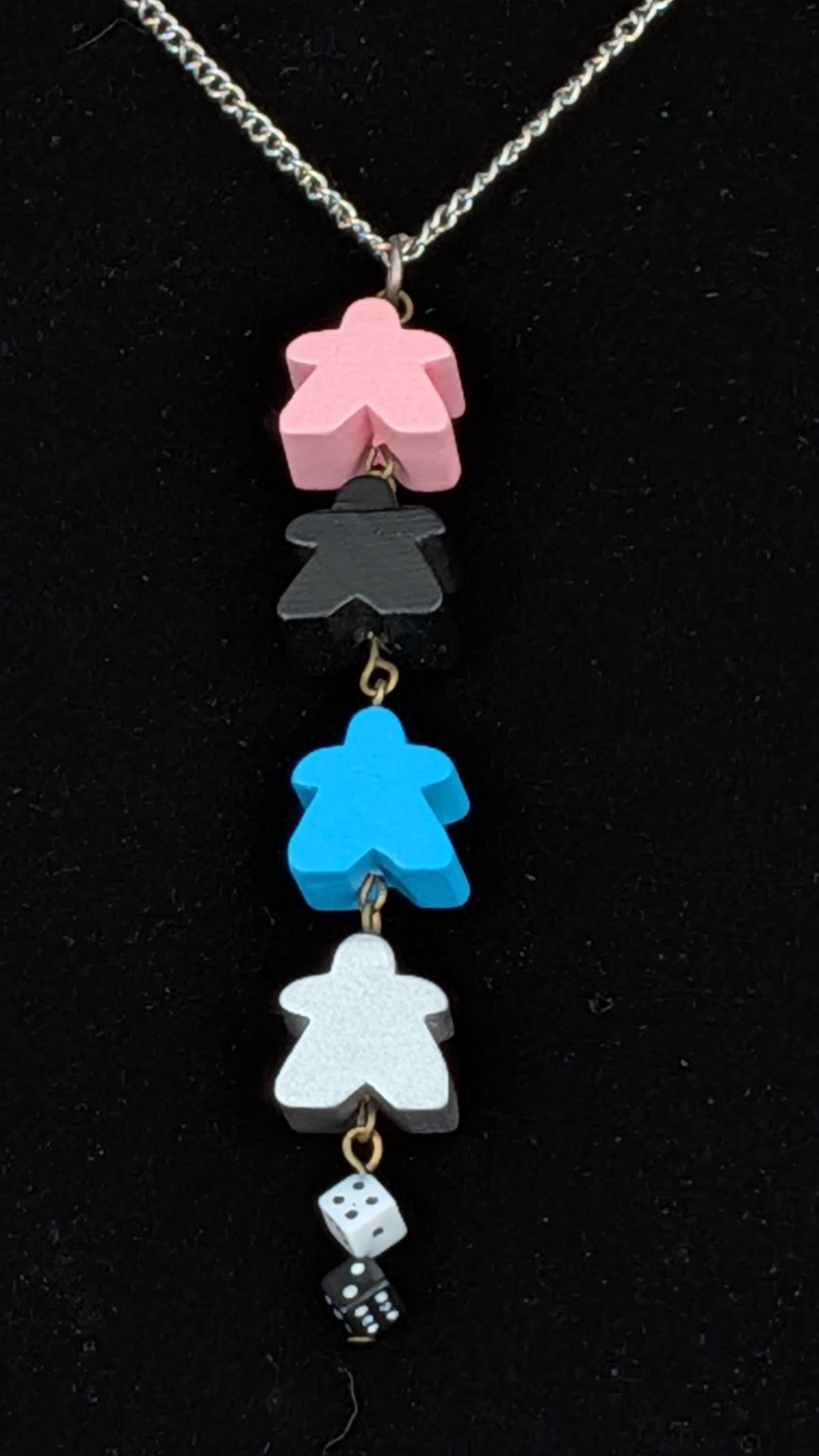 Meeple Chain Necklaces - Assorted Colors