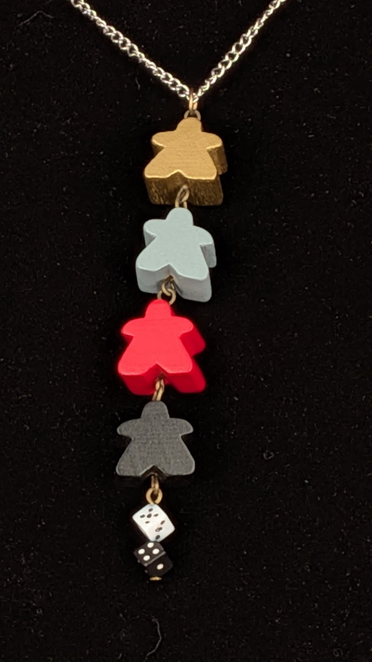 Meeple Chain Necklaces - Assorted Colors
