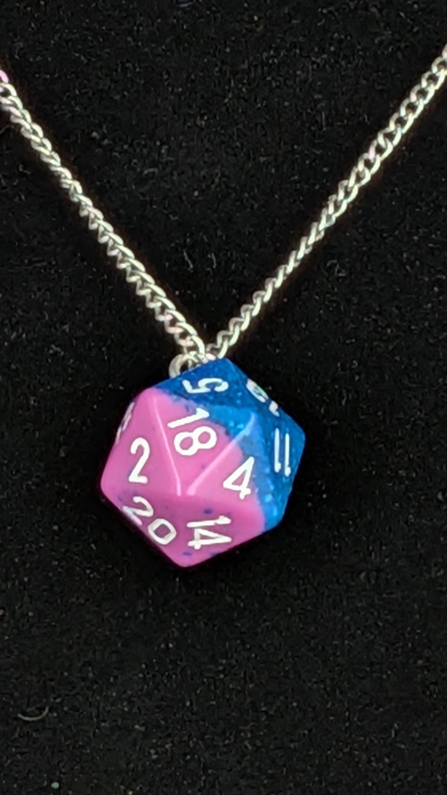 Necklace - Single Die - Assorted D20