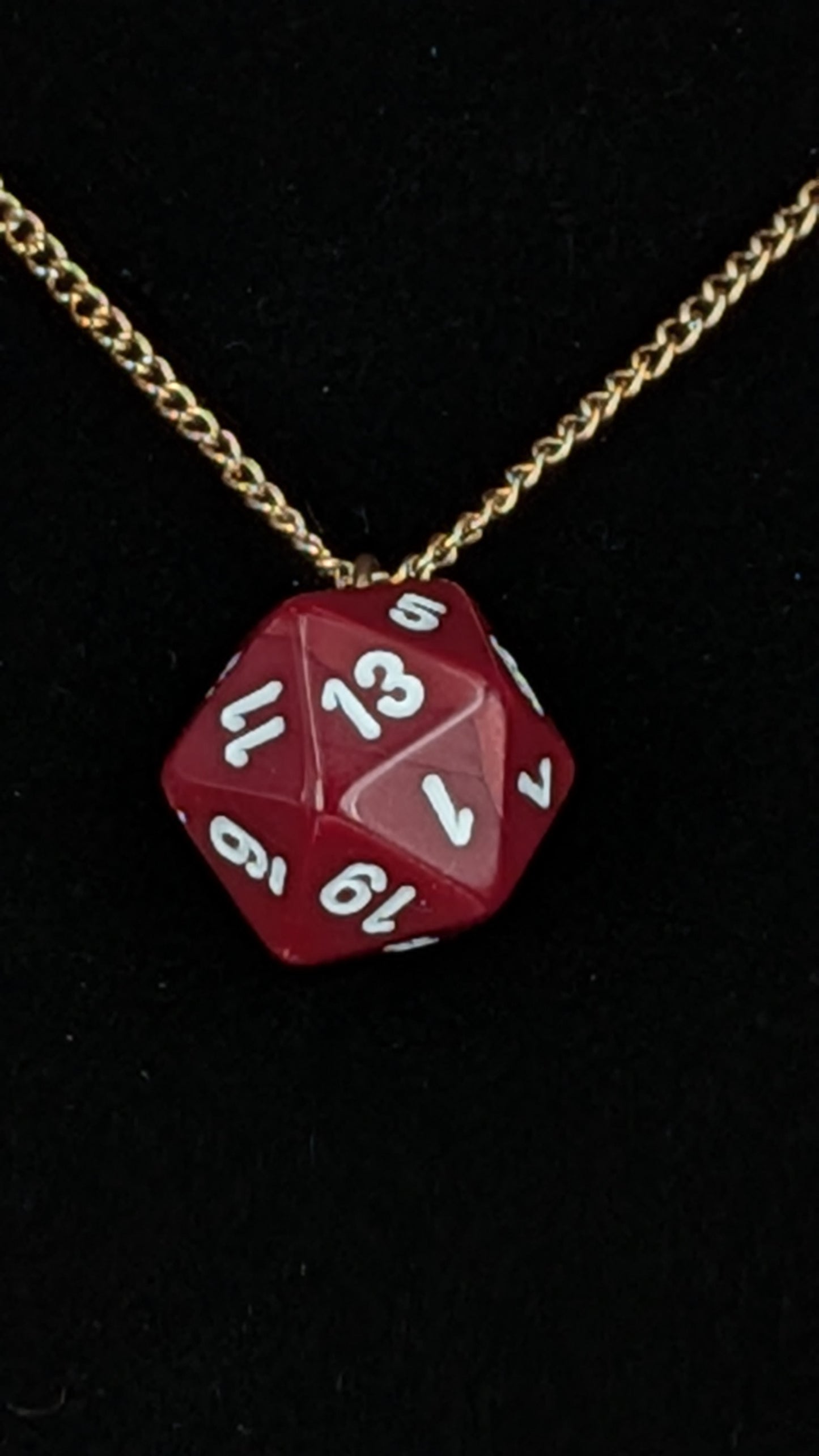 Necklace - Single Die - Assorted D20