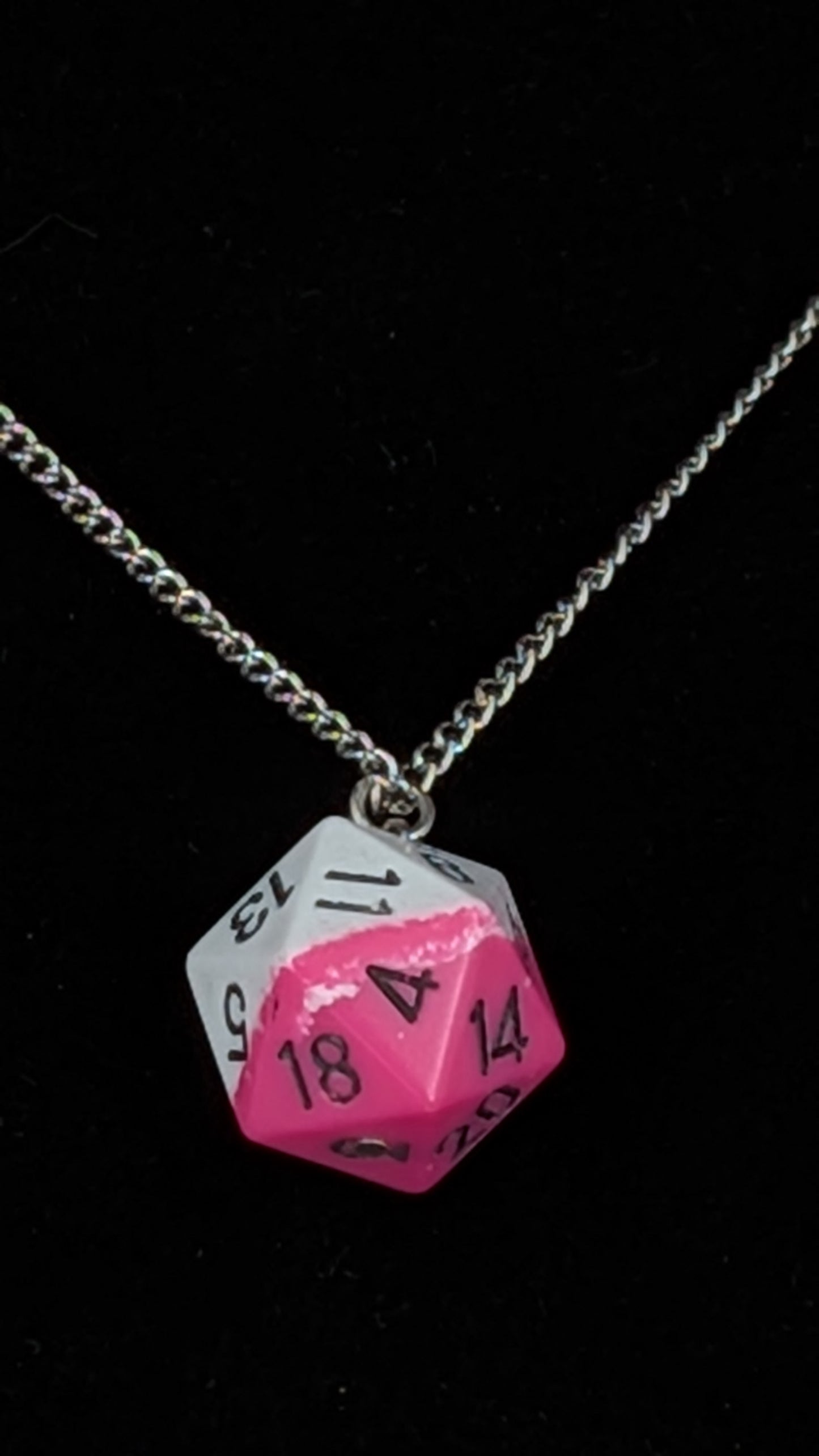 Necklace - Single Die - Assorted D20