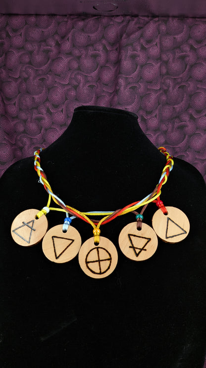 Wood Disc Pendant