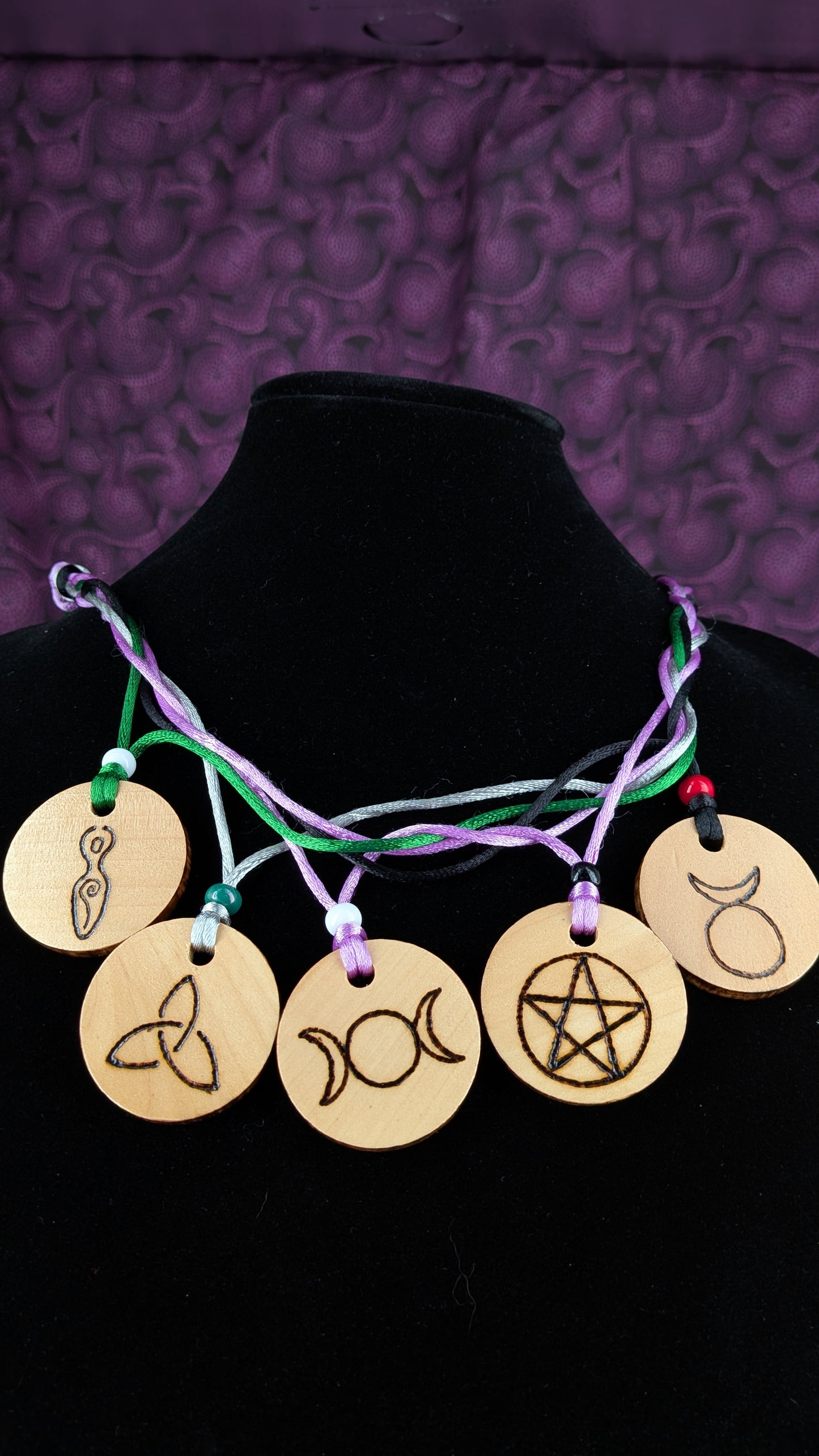 Wood Disc Pendant