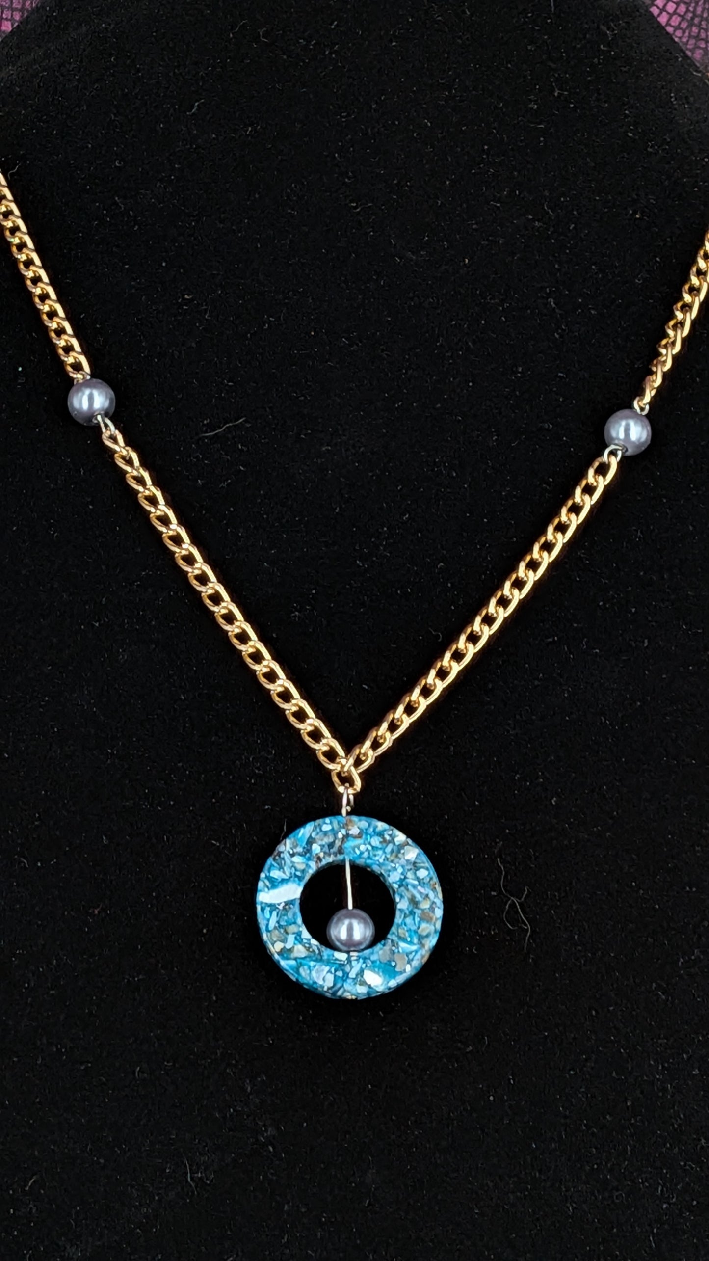 Circle Pendant Necklace - Assorted Colors