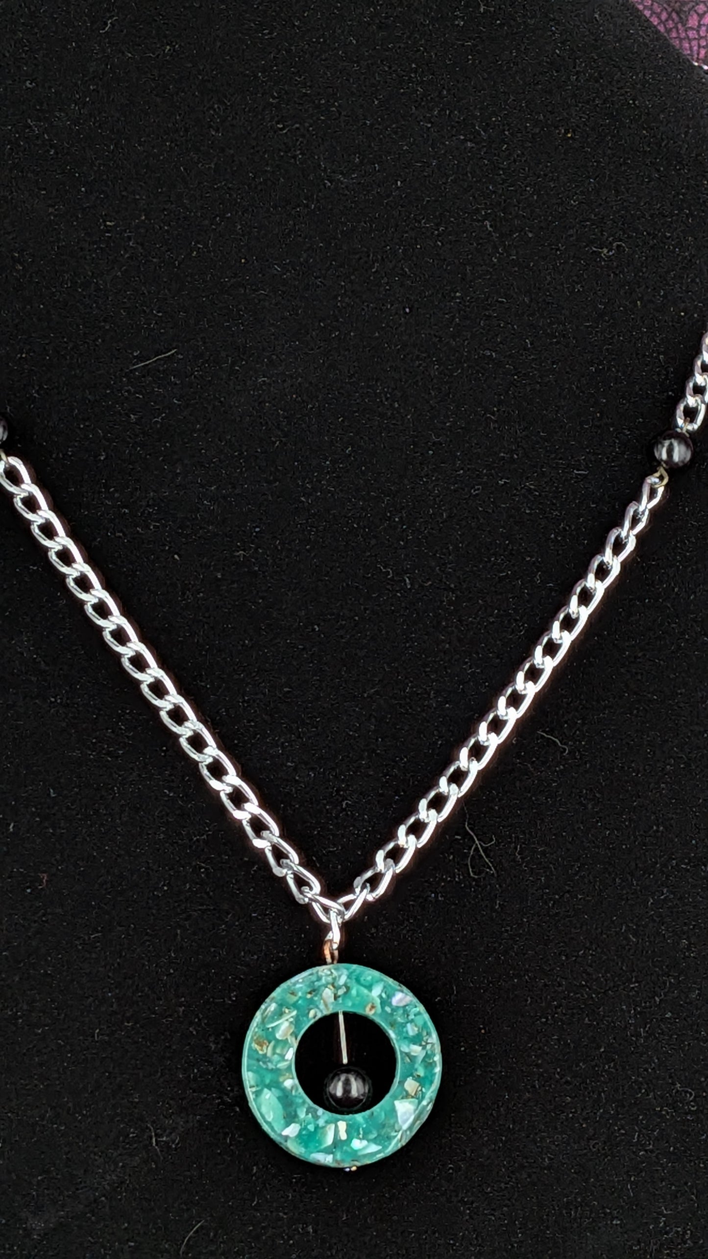 Circle Pendant Necklace - Assorted Colors